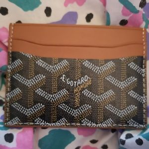 Goyard Saint Sulpice Card Holder Goyardine Black